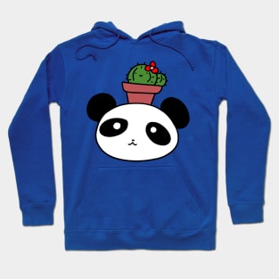 Cactus and Panda Face Hoodie